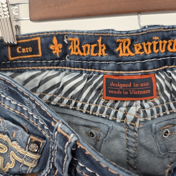 Women's Rock Revival Sakura Crop Jeans Size 27 - Picture 9 of 10